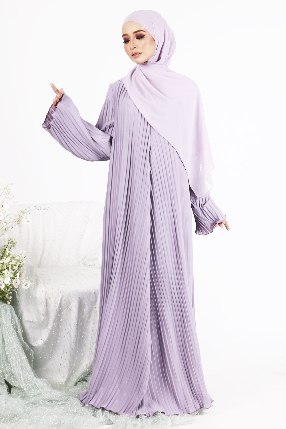 Abaya pleated